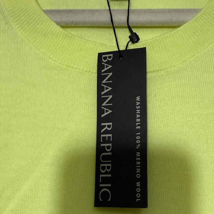 Banana Republic Neon Lime Knit Sleeveless Top