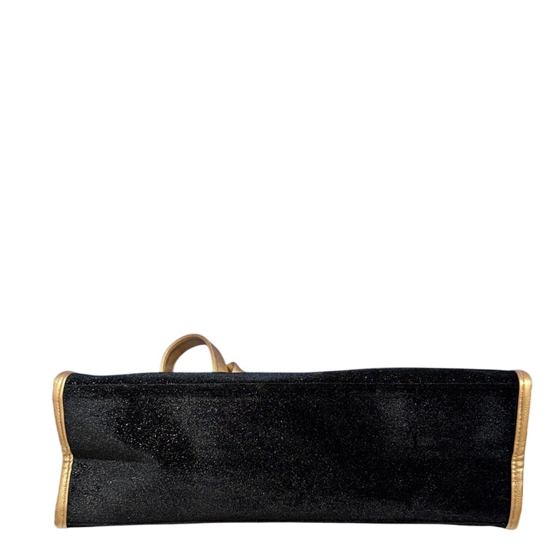 Jimmy Choo Black and Tan Tote Bag