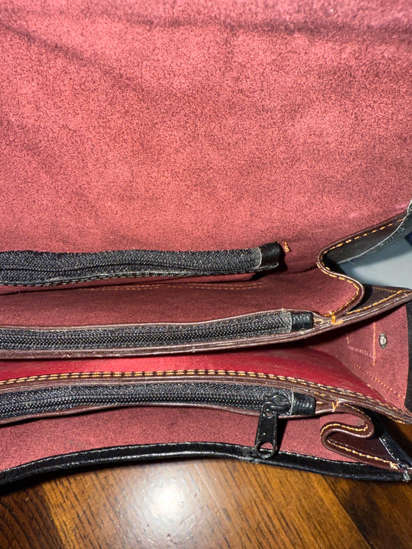 Vintage Calf Hair Saddle Handbag