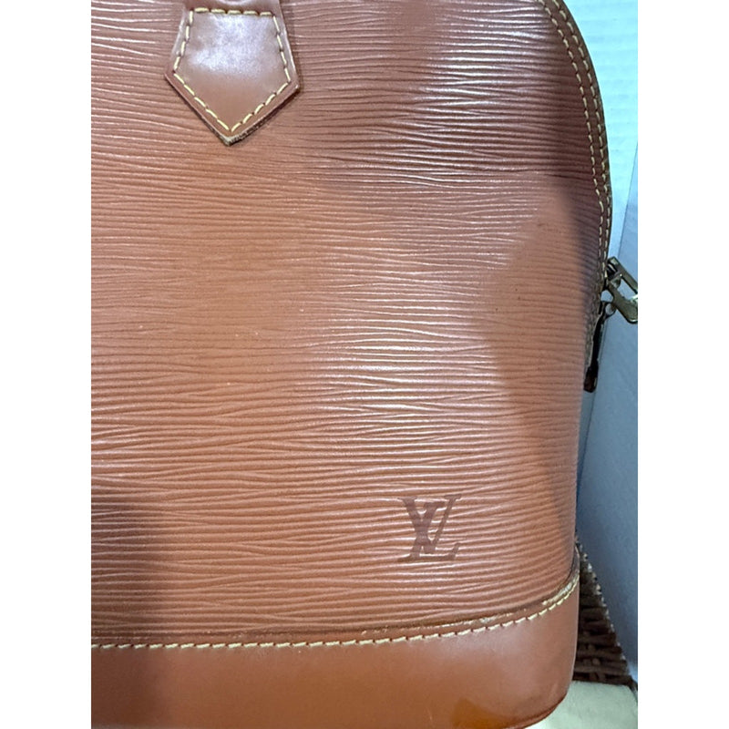 Louis Vuitton Tan Epi Alma Satchel W/Dustbag