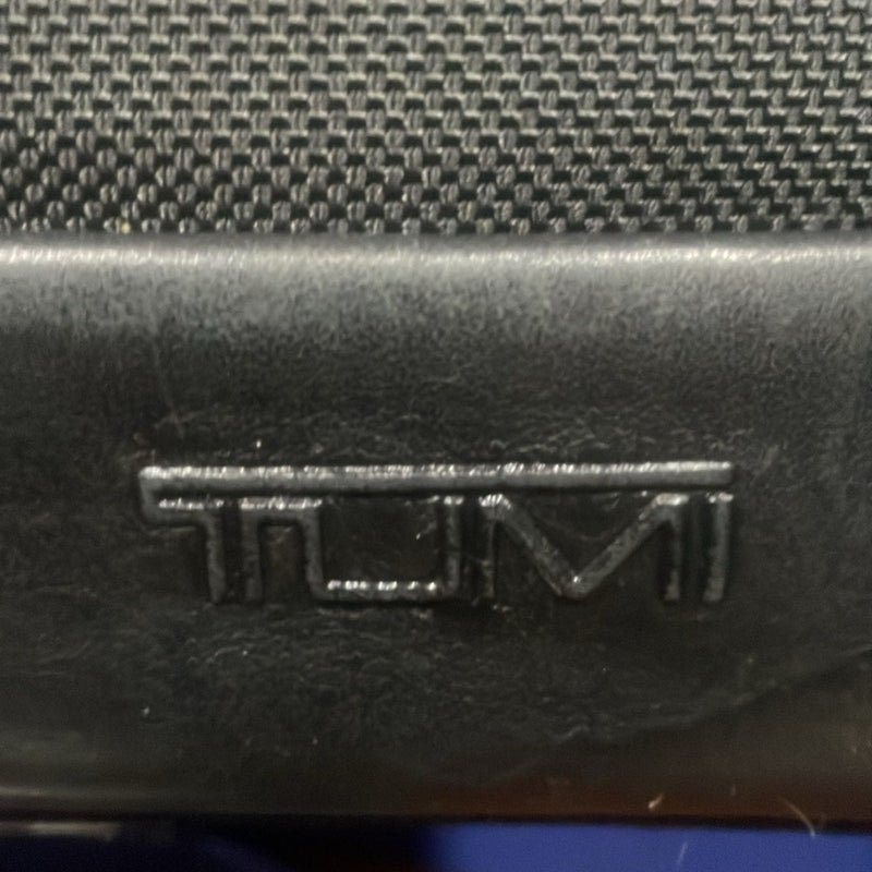 VINTAGE TUMI BLACK GENUINE LEATHER BUSINESS TOTE SHOULDER BAG LAWYER HANDBAG