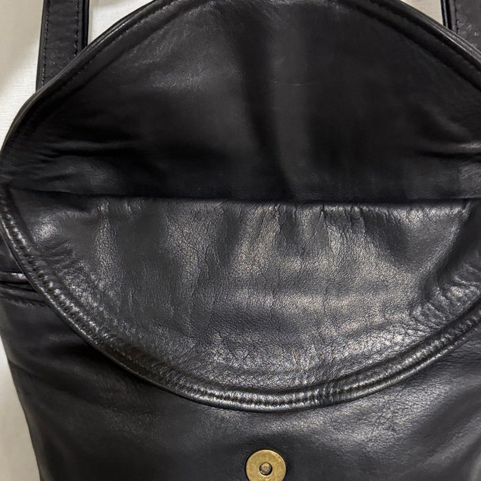 Jane Hopkinson Black Leather Shoulder Big (1989)