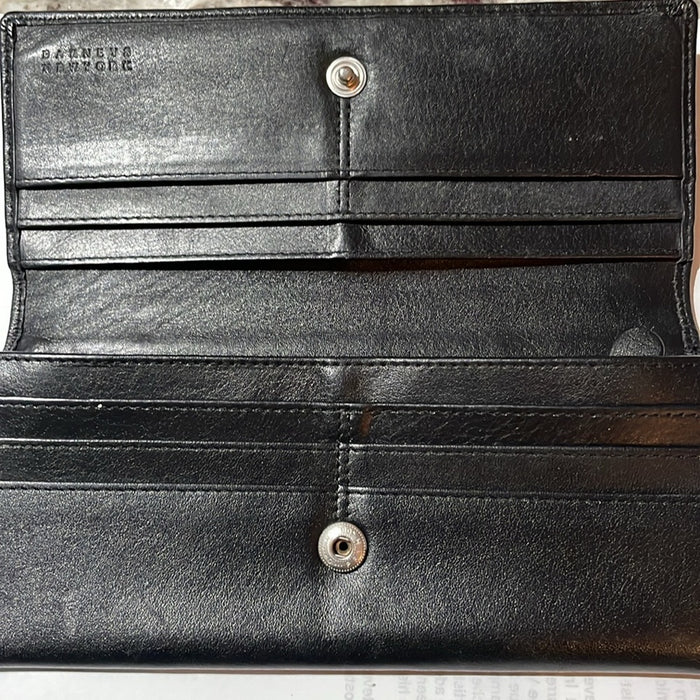 Barney’s New York black leather women’s wallet