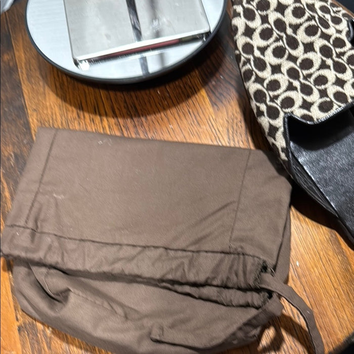 Coach Black Mules with Open Back