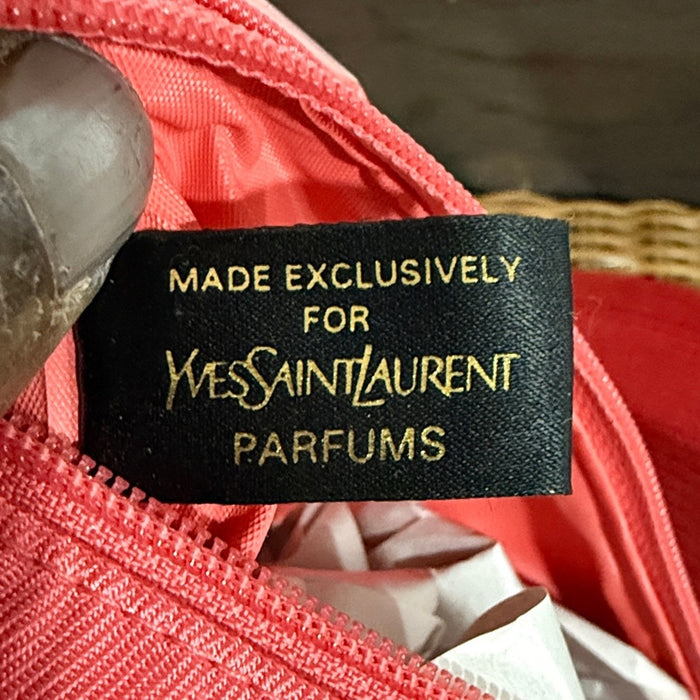 YSL Yves Saint Laurent Paris Make-Up Pouch Coral