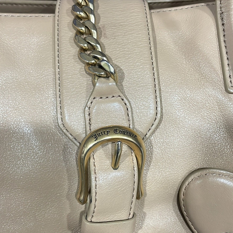 Juicy Couture Leather Satchel Handbag Bag RARE FIND