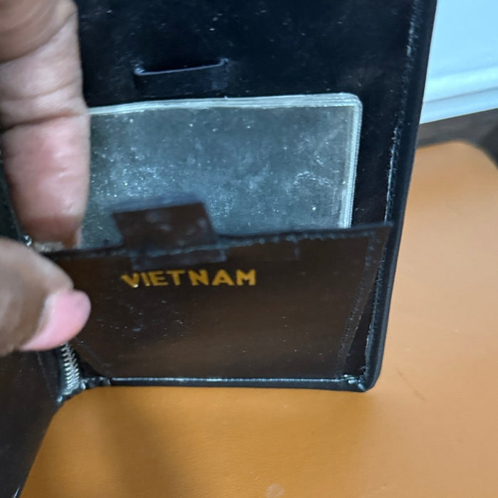 Elegant Pony Hair Brown Leather Wallet