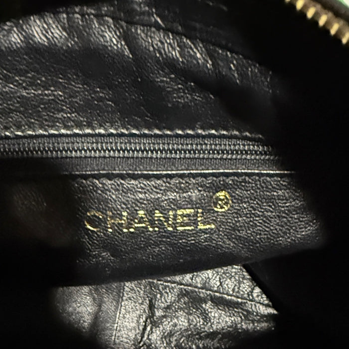 Chanel Black Vintage Quilted Lambskin Shoulder Bag