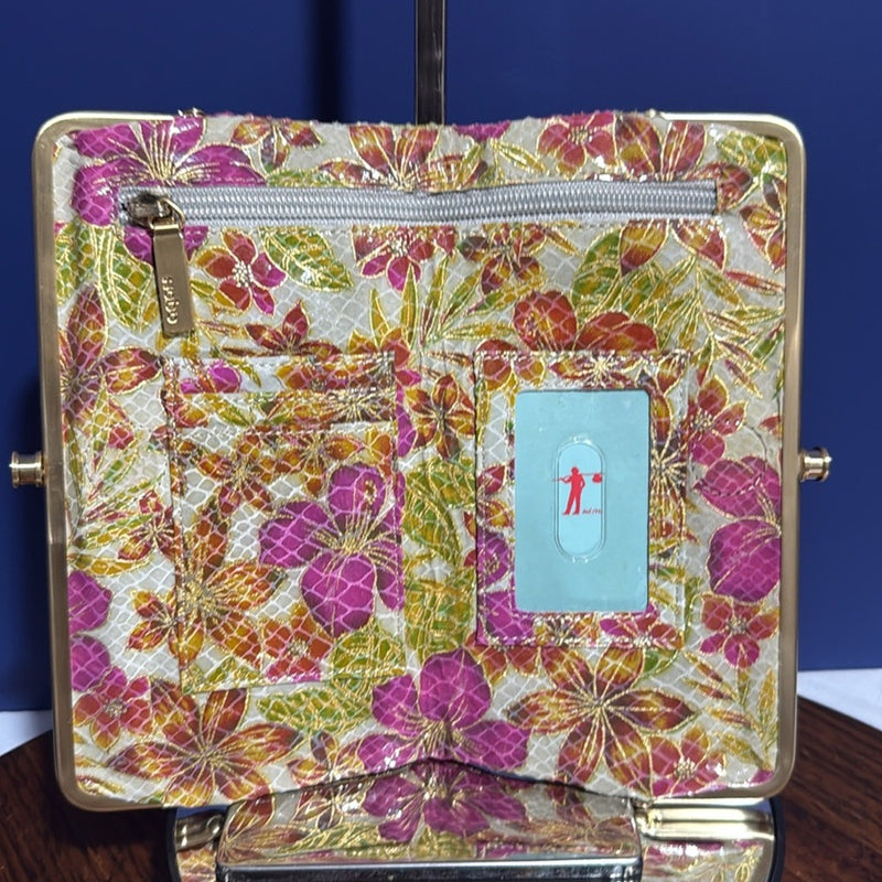 HOBO Floral Leather Wallet/Clutch