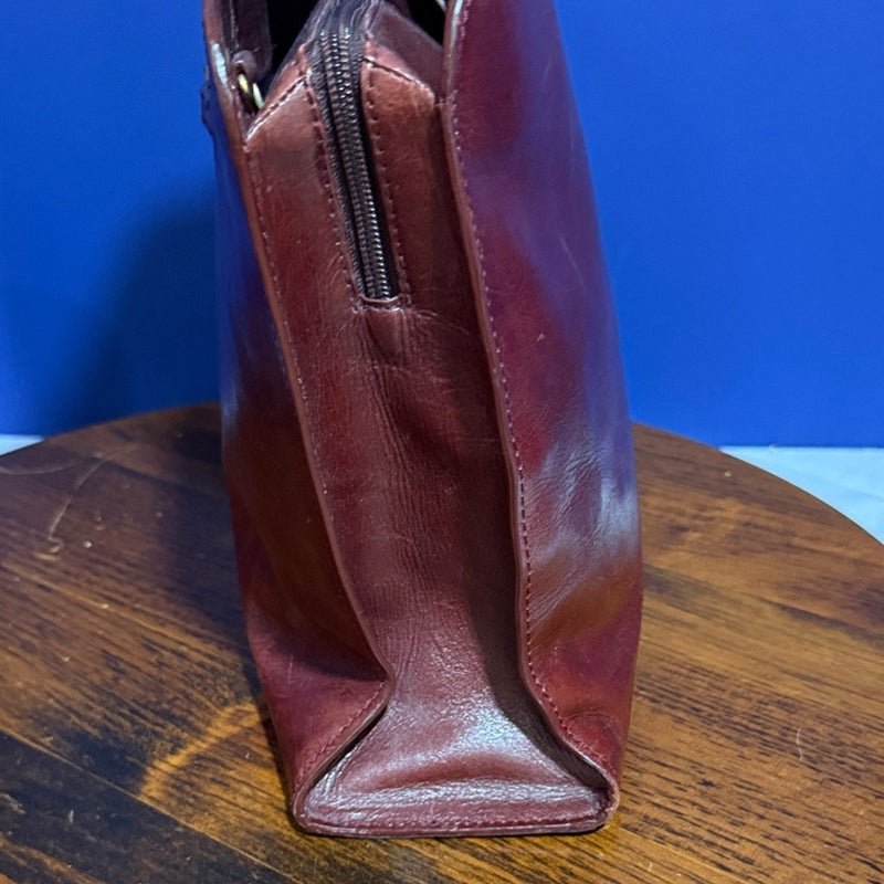 ETIENNE AIGNER Leather VTG Tote Bag Cognac