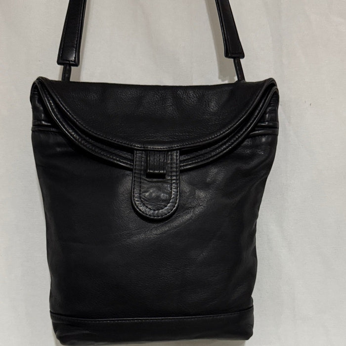 Jane Hopkinson Black Leather Shoulder Big (1989)
