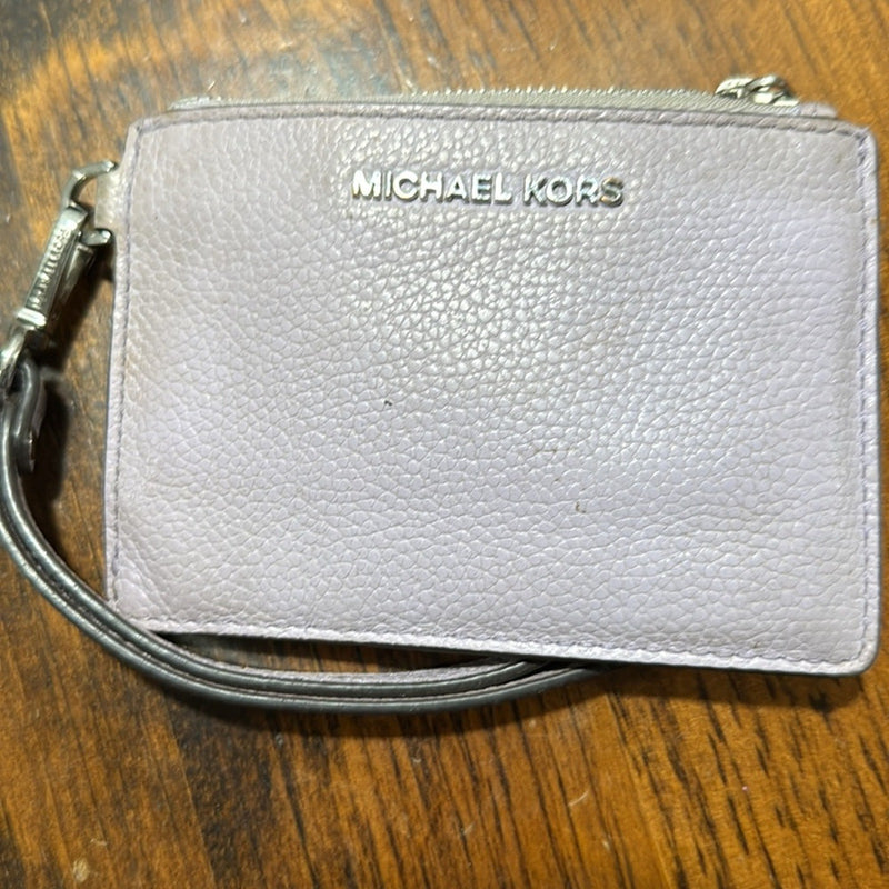 Michael Kors Lavender Leather Wristlet