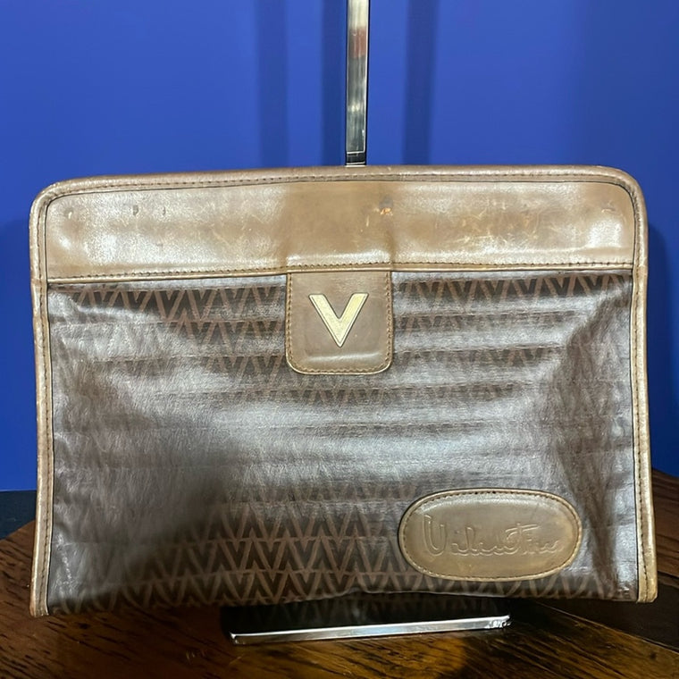 MARIO VALENTINO Clutch Bag V Mark PVC  Leather