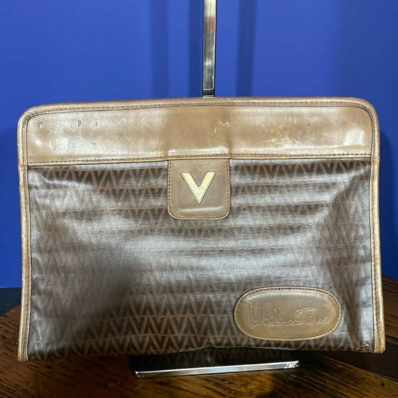 MARIO VALENTINO Clutch Bag V Mark PVC  Leather
