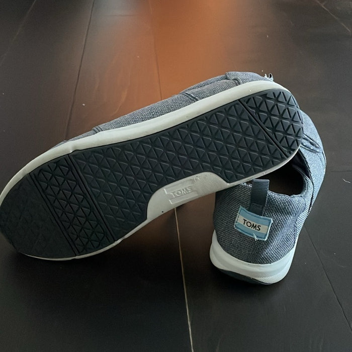 Toms Del Rey Womens Shoes Gray 8 M Canvas Casual Lace Up Athletic Sneakers