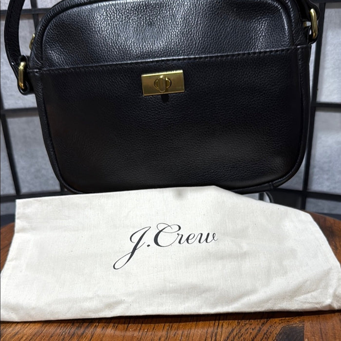 JCREW CAMERA BAG TURNLOCK BLACK w/ Dust Bag