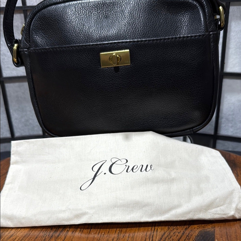 JCREW CAMERA BAG TURNLOCK BLACK w/ Dust Bag