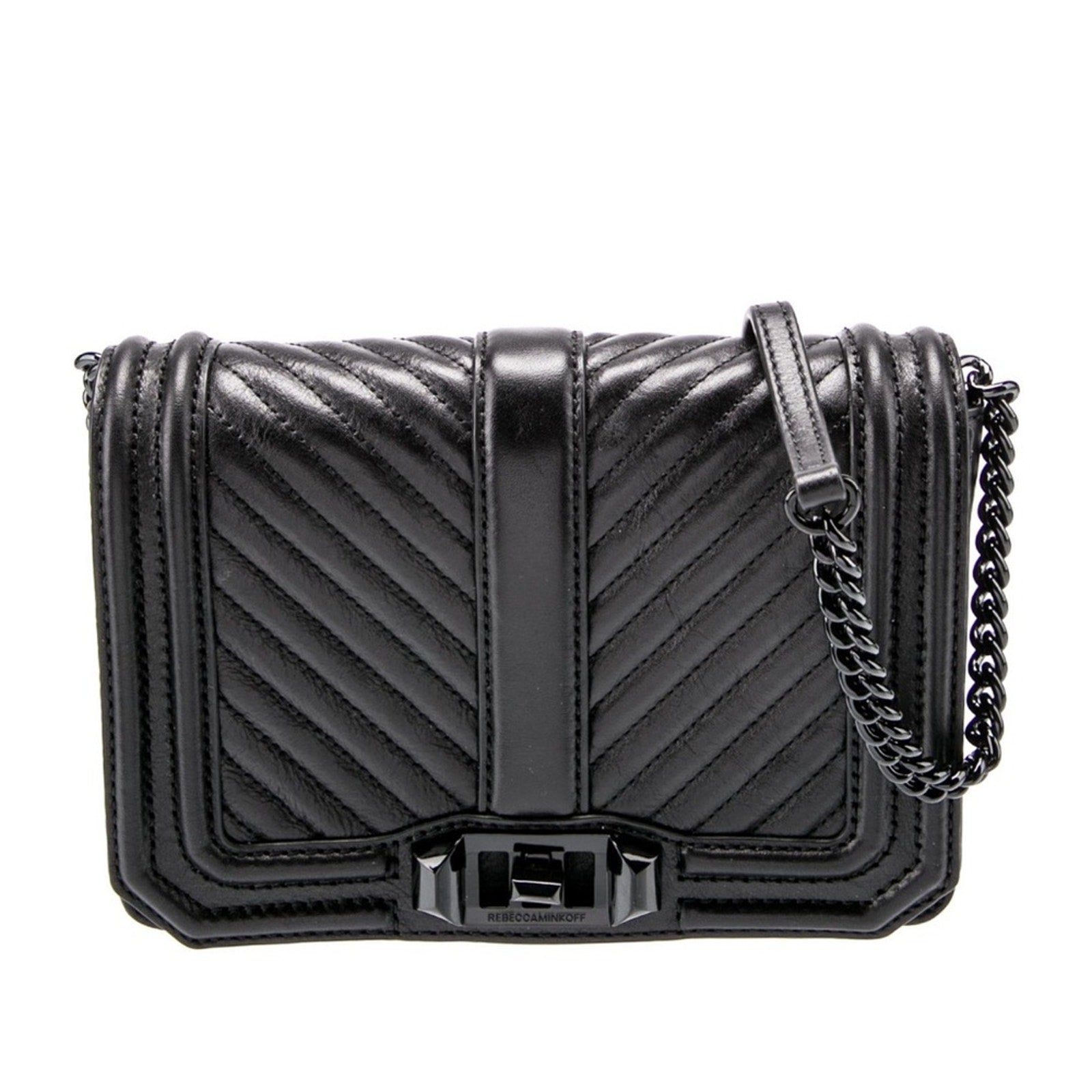 Rebecca Minkoff Chevron Quilted Small Love Crossbody