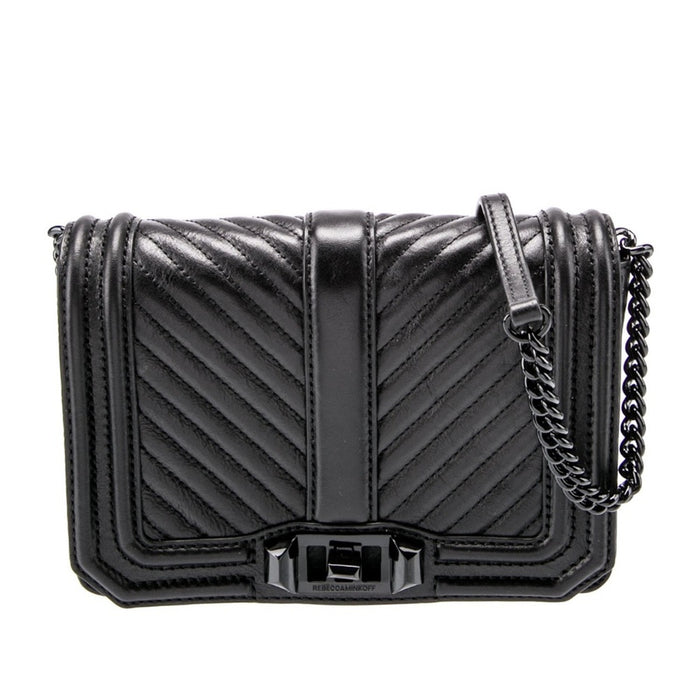 Rebecca Minkoff Chevron Quilted Small Love Crossbody