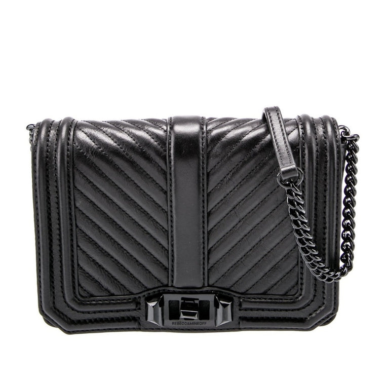 Rebecca Minkoff Chevron Quilted Small Love Crossbody