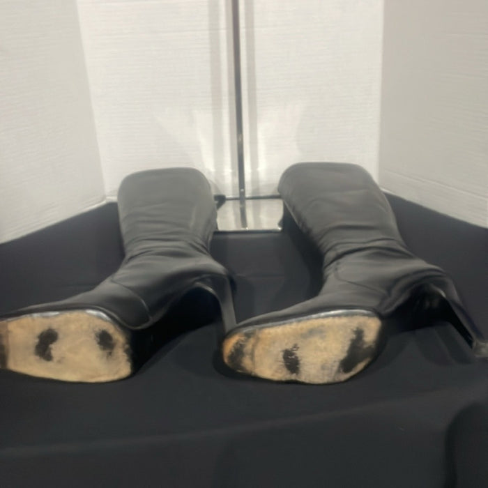 Valentino Garavini Black Knee Boots