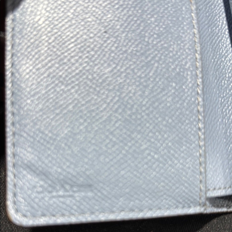 Coach Sky Blue Textured Wallet