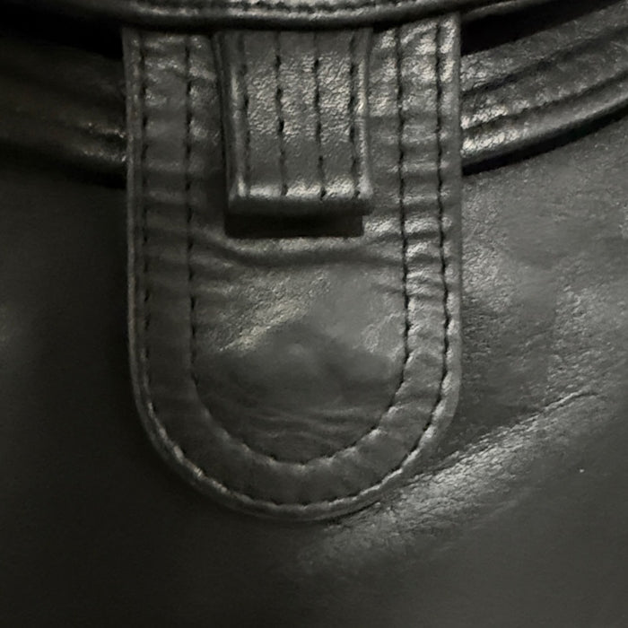 Jane Hopkinson Black Leather Shoulder Big (1989)