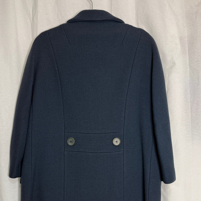 Vintage Adolphe Zelinka New York Blue Double Breasted Coat