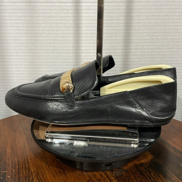 EUC Vince Camuto Leather Slip-On Loafers Padaire Black