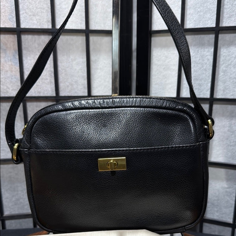 JCREW CAMERA BAG TURNLOCK BLACK w/ Dust Bag