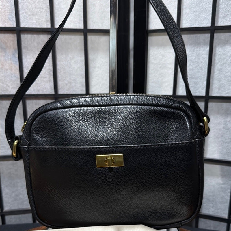 JCREW CAMERA BAG TURNLOCK BLACK w/ Dust Bag