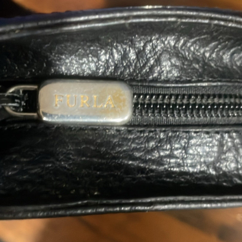 Furla Black Leather Shoulder Bag