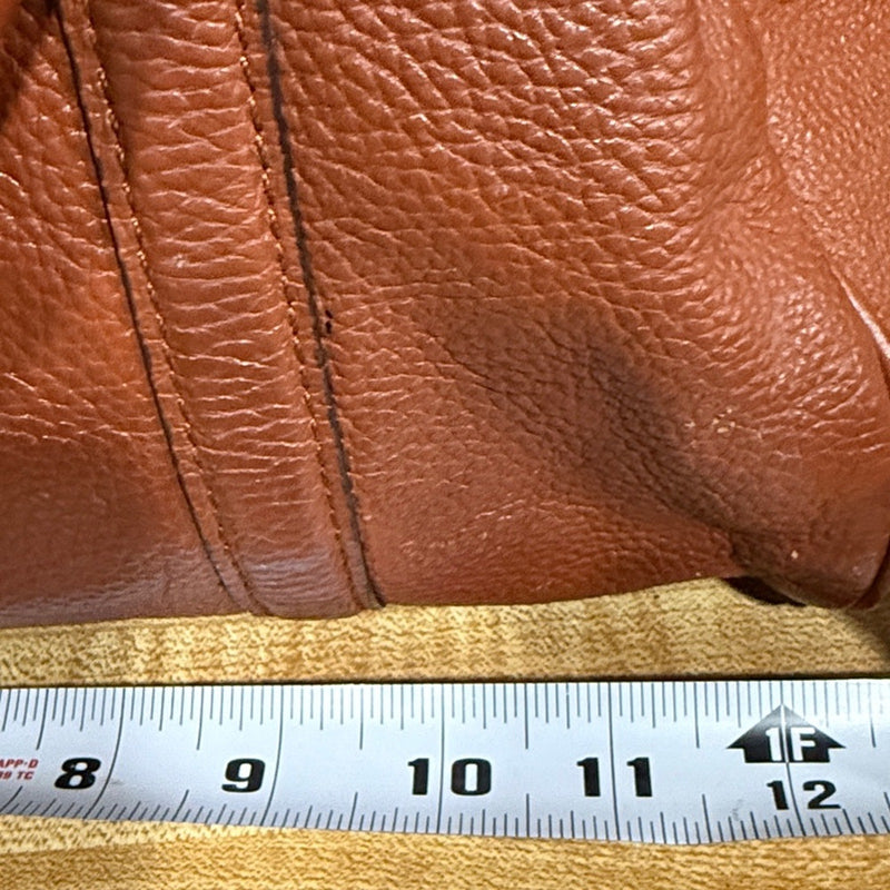MIU MIU BROWN LEATHER BOSTON BAG