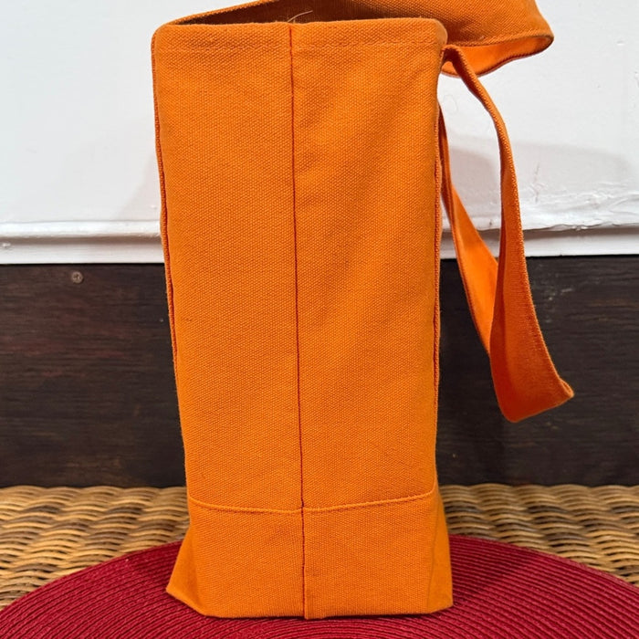 Trader Joe's Mini Canvas Tote Bag Halloween Limited Edition Orange