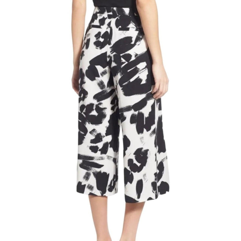 Kendall & Kylie Black and White Wide Leg Pants