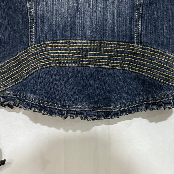 Akademiks Jeanius Denim Jacket with Black Accents