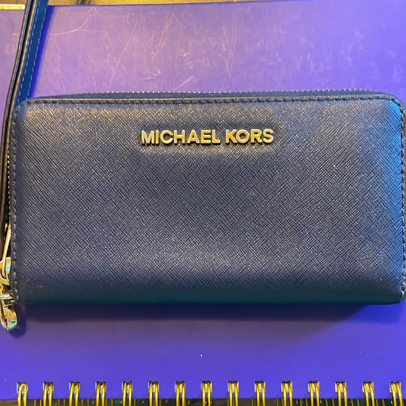 Michael Kors Saffiano Leather Wristlet