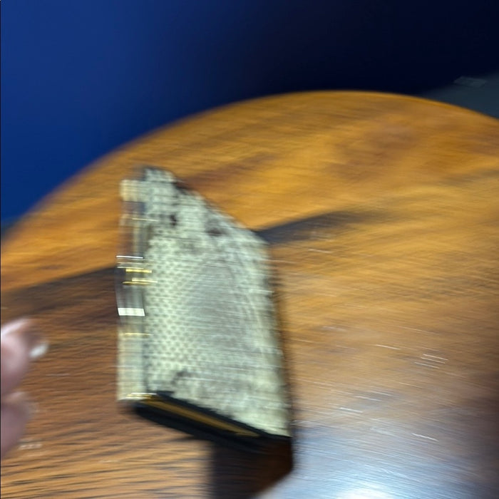 Python Women’s Wallet Vintage Genuine Python and Leather