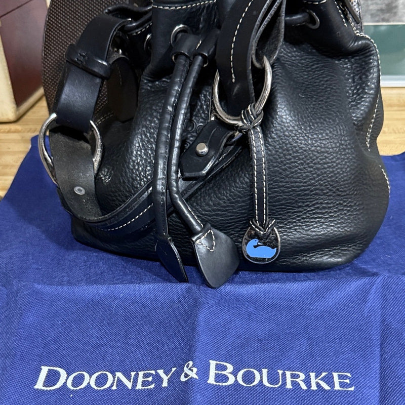 Vintage Dooney Bourke Leather Bucket Bag Pebbled Leather w dustbag