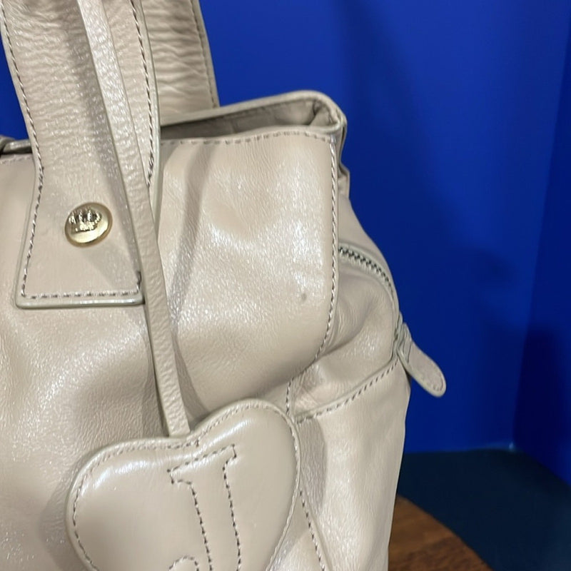 Juicy Couture Leather Satchel Handbag Bag RARE FIND