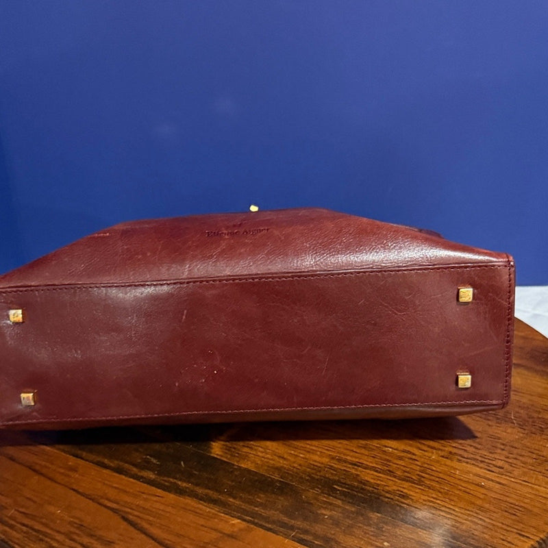ETIENNE AIGNER Leather VTG Tote Bag Cognac
