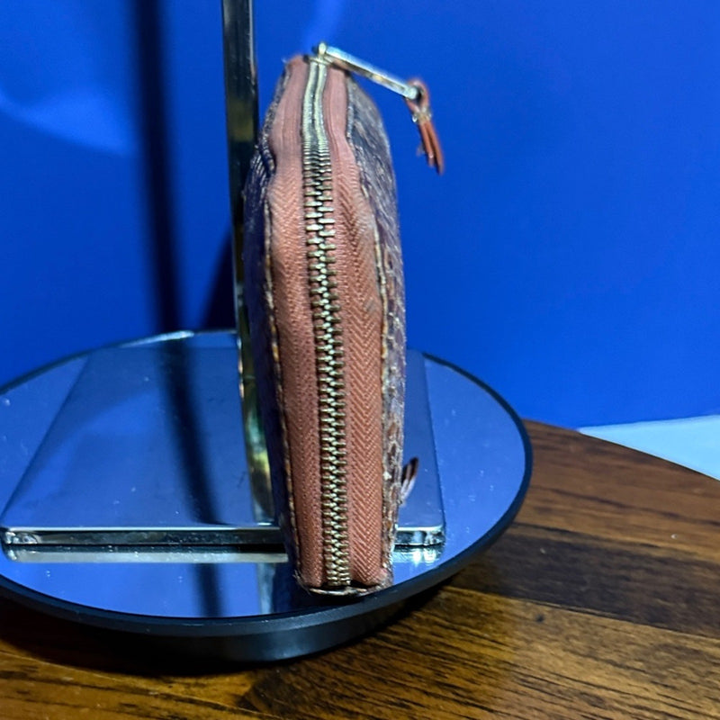 Badgley Mischka Tan Snake Print Men's Wallet