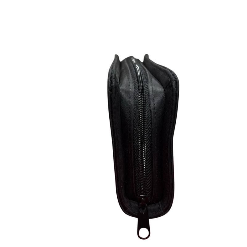 VTG PALOMA PICASSO BLACK NYLON ZIP AROUND PARFUMS CASE W/GOLD METAL LOGO