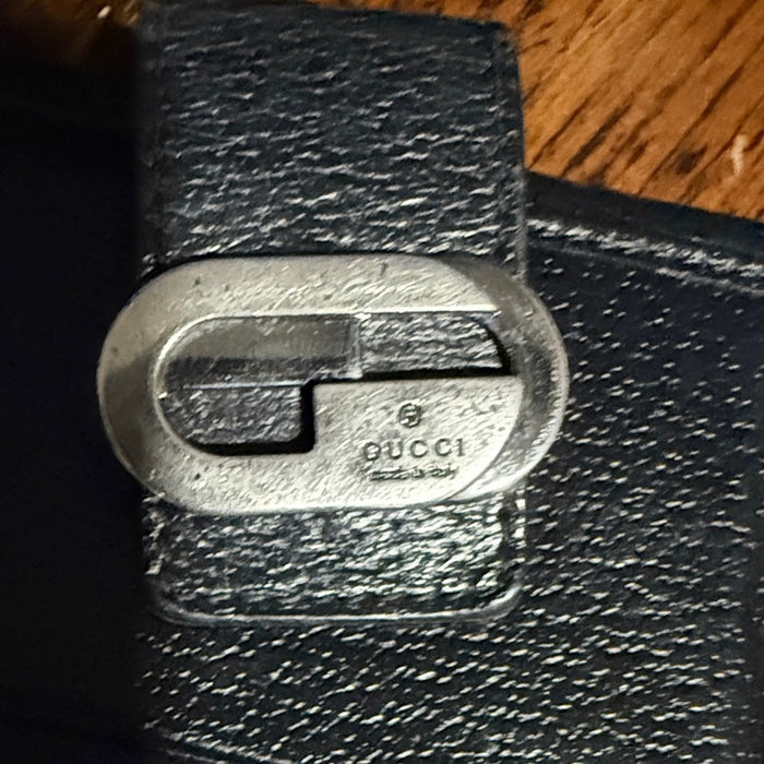 Gucci Black Leather Crossbody and Wallet Bundle