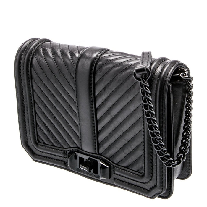 Rebecca Minkoff Chevron Quilted Small Love Crossbody