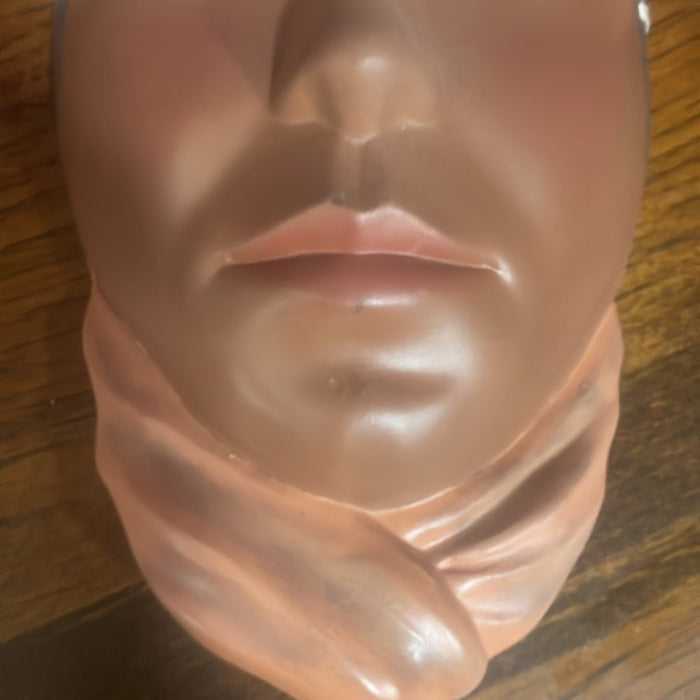 Ceramic Man head wall hanging. Rare Find
