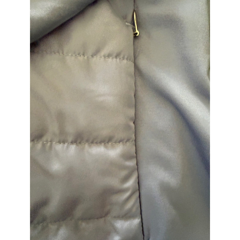 BMW Light Gray Puffer Jacket with Championship Logo Zip Up Golf Jacket