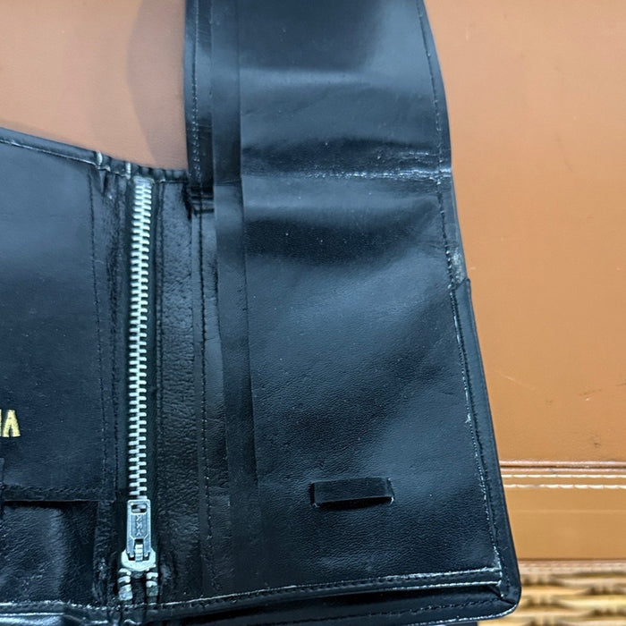 Elegant Pony Hair Brown Leather Wallet