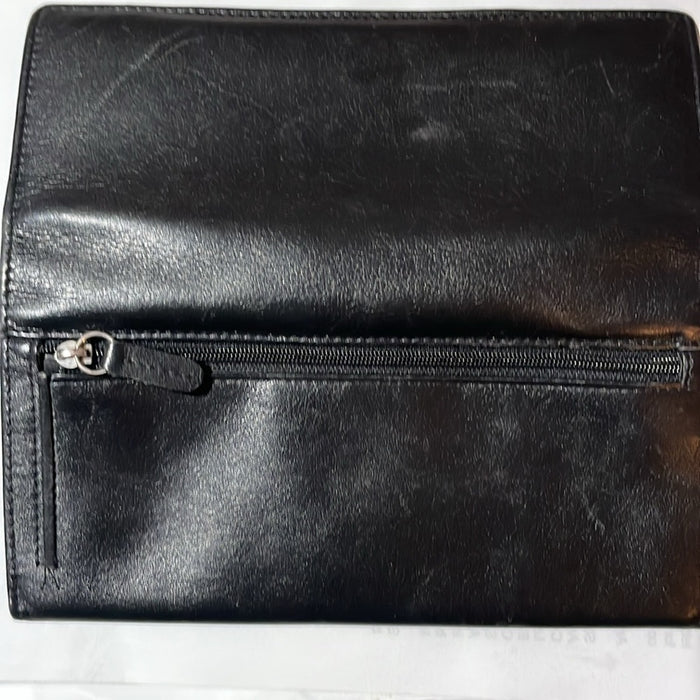 Barney’s New York black leather women’s wallet