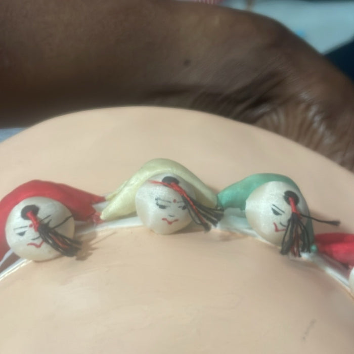 Ceramic Lady head wall hanging. Rare Find